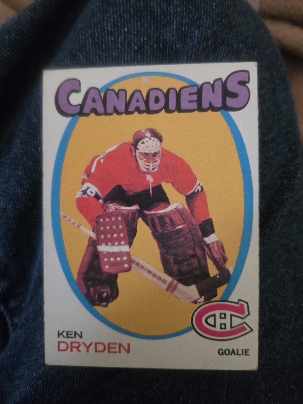 Topps Canadiens 1971 Ken Dryden Rookie Card No Creases